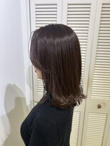 アドラーブル 万代店 (adorable)&nbsp;大人可愛い小顔ミディアムチョコレートカラーブリーチなし20代