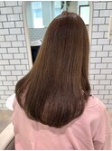 ［rena］うる艶ストレート/こっくりブラウン/髪質改善