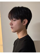 ノラ シブヤ(NORA)&nbsp;シースルーマッシュメンズヘア刈り上げなしダウンパーマ