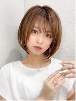 アフロートフクオカ(AFLOAT FUKUOKA)&nbsp;【NEW OPEN】小顔前髪あり後れ毛サイドバングメルティカラー