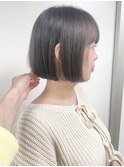 【morio原宿】丸みボブ 黒髪 前髪あり