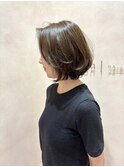 お手入れ簡単！くせ毛風ボブ