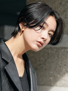 ソワネ 表参道(soigne) 表参道ショートボブ顔周りレイヤーカットアッシュベージュ40代