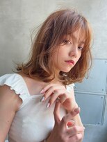 メーヴェ(Mowen)&nbsp;mowen 南堀江　ボブ×ベージュ