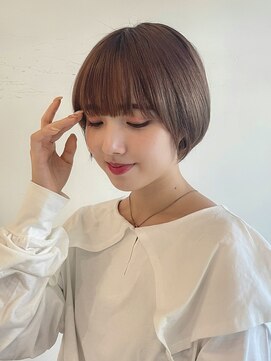 ステアケース 武蔵小杉店(stair:case) マッシュショート大人ガーリーショートボブココアブラウン