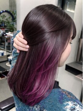 フリック 京都河原町店(FLICK) ★バーガンディ/チェリーレッド/レイヤーカット/インナーカラー