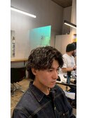 表参道駅MEN’S/ニュアンスパーマ/刈り上げセンターパート