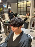 【BarBerBROS】マッシュパーマ　毛流れ　ニュアンスパーマ