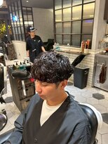 バーバーブロス 長堀店(BARBER BROS) 【BarBerBROS】マッシュパーマ 毛流れ ニュアンスパーマ