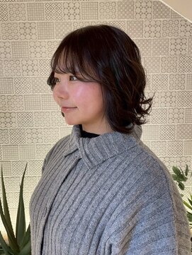 ピークアブー アヴェダ アトレ恵比寿(PEEK-A-BOO AVEDA) ◇まとまるボブ/外ハネボブ/オリーブベージュ/シースルーバング