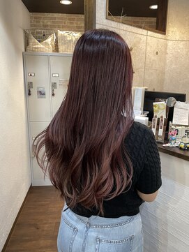 クオート(quoit) 春夏に映！ピンクラベンダー×艶めくロングレイヤーで大人可愛く