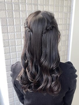 シャルムバイケンジ(Charm.by KENJE) 【ハーフツイン】結婚式/お呼ばれヘア/銀座/有楽町/ヘアアレンジ