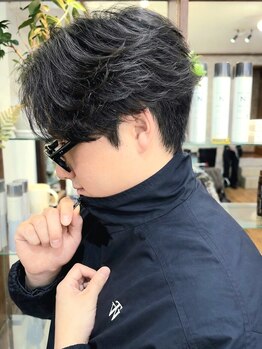 ヘアークルーズピース (hair cruise Piece)の写真/世代を問わずメンズカットが人気☆カジュアルもお任せ！メンズパーマ比率高めで理想のスタイルへ♪