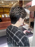 毛流れセンターパート×ダウンパーマ
