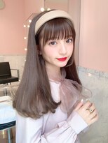 ルイ(LOUIS)&nbsp;【LOUIS】ブリーチなしで叶うミルクティーカラー