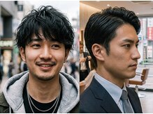 【メンズ専用半個室で施術】朝のセットを1分で！忙しい毎日でも圧倒的な再現性カット＆極上ヘッドスパ