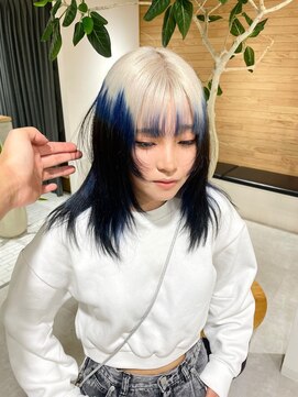 フリーク(FLEEK) ルーツカラー　ブロンド　ブリーチ3回