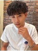 面長におすすめ波巻きツイスパ