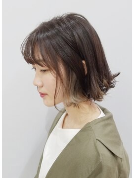 エイム ヘアメイク 横川店(eim HAIR MAKE) インナーカラー×シルバーベージュ