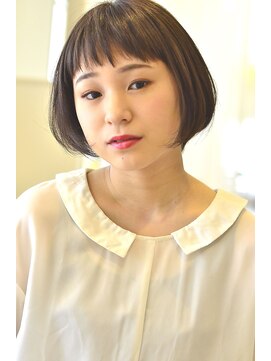 アドラーブル 長岡新保店(adorable) 【adorable】大人可愛いまるみ感♪ナチュラルストレートボブ