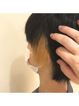 ネオヘアー 曳舟店(NEO Hair) 金黒イヤリングカラー