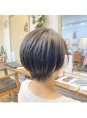 丸み大人ショートボブ