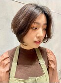 前髪なしショート ・丸みショートボブ