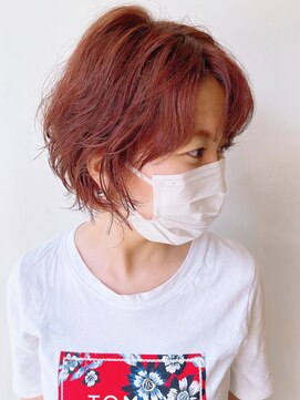 モリオフロムロンドン 原宿本店(morio from London) 【morio 原宿】夏　ショートマッシュ　面長　くせ毛生かし　宮本