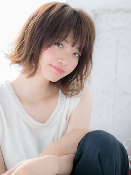ドクターズサロン LAB 小山店 カジュアルくせ毛風シャギーミディアムボブf小山20代30代40代