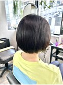 【立川CRES吉岡俊】ボブ 酸性ストレート 髪質改善 ストレート