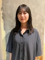 ハマモト&nbsp;透明感　地毛風　オリーブカラー