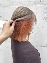 ヘアーデザイン アルエ(HAIR×design ARUE) 【ARUE】ミルクティーベージュ×オレンジ