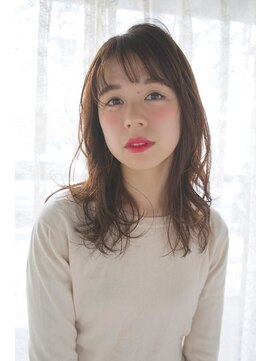 オジコロジ(ojiko.roji) ☆月曜営業☆大人可愛い【シースルーバングで女っぽセミディ】