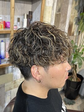 デルフィーノ ヘアーパフォーム(delfino hair perform) メンズ波巻きパーマ