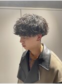 マッシュ×波巻きツイストスパイラルパーマ