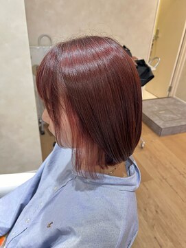 アヴァンス イオンモール和歌山店(AVANCE) インナーカラー×暖色カラー×艶カラー【田中桃鈴】