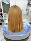 美髪シアーカラーピンクブラウンショートカット切りっぱなしボブ