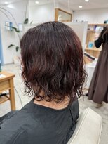 アン(an) ゆるふわパーマ×デザインカラー