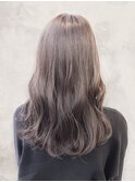30代40代大人可愛い髪質改善カラーラベンダーグレージュ透明感