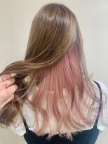 アズール 草加(azule)&nbsp;インナーカラー　ミルキーピンク