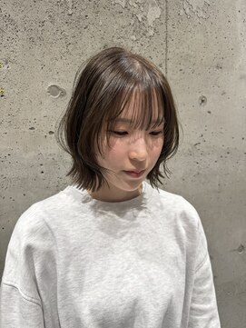 レックスヘアーインターナショナル(ReX HAIR INTERNATIONAL) 【中野倫大朗】オリーブベージュ×フェイスレイヤーボブ
