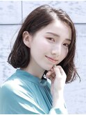 丸みショート・ボブ/丸顔/前髪なし/絶壁解消/３0代/４0代/長め