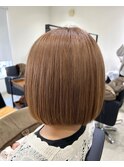 ブリーチ１回でできるミルクティーブラウン