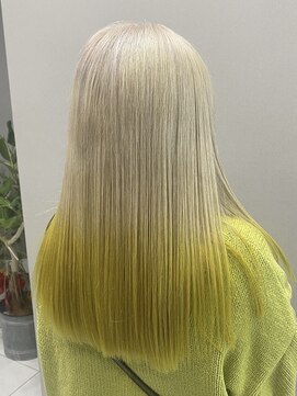 ラルガ 黒崎(Raruga) ハイライトカラーミルクティーベージュレイヤーカット