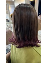 美容室 コンフォルト 錦糸町(Conforto) 裾カラー　ピンク