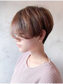 〈ジェンダーレスショート〉× アッシュベージュ