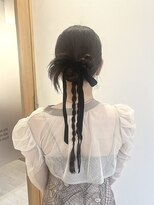 ブルームス アンジュ(Blooms Unge)&nbsp;リボン×カチモリヘアセット＊