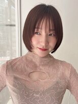 ハニーシブヤ(HONEY shibuya)&nbsp;レイヤーショートボブ/ミニボブ/アプリコットオレンジ/髪質改善3