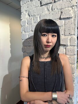 バンビ ミムデオム(BAMBI MIMU de HOMME) ハッシュカット×デザインカラー