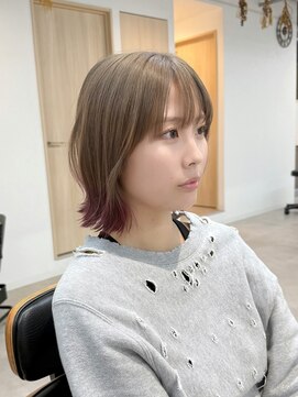 トト 船橋店(toto.) ☆暗めカラーデザインカラーグランマッシュショートボブ[船橋]